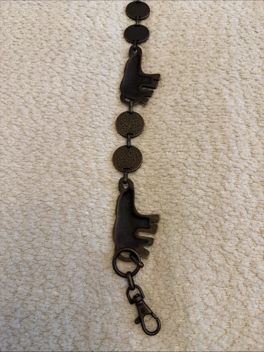 Calypso St. Barth for Target Elephant Coin Chain Belt Boho Bronze Tone One Size